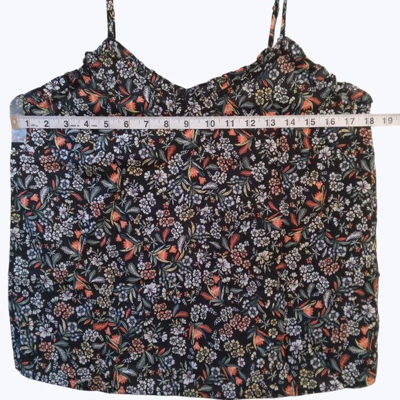 a.n.a Womens Floral Ruffle Trim Cami Size M - Picture 4 of 7